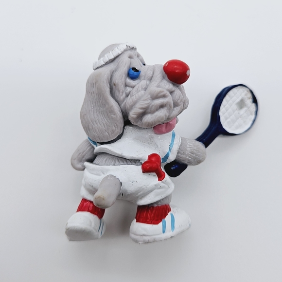 GANZ BROS | vintage 1985 80s Wrinkles sports soccer tennis figures figurines - Picture 6 of 10